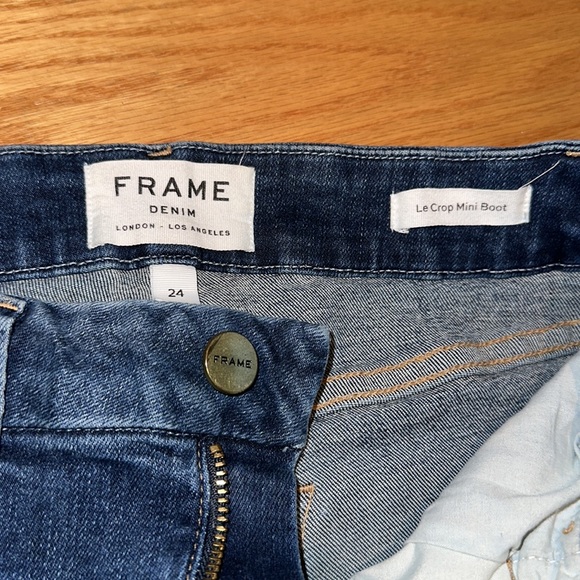Frame Denim Le Crop Mini Boot Size 24 - Picture 6 of 7